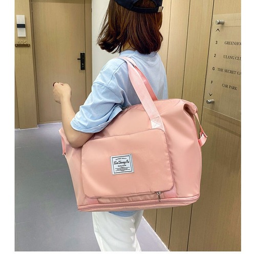 Travel bag women's foldable portable large capacity short-distance business trip luggage bag storage maternity bag swimming yoga fitness bag