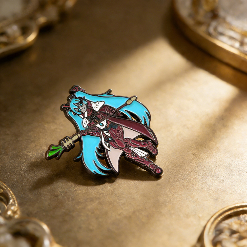 Hatsune Miku series metal brooch cartoon anime peripheral backpack accessory 2026 new enamel badge