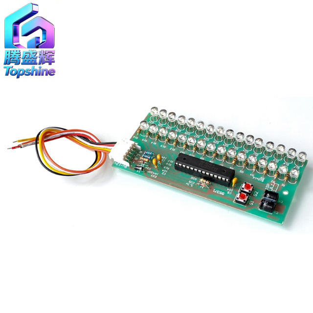 Blue LED light music audio spectrum dynamic display volume level indicator monitor dual-channel 16 lights Blue LED light music audio spectrum dynamic display volume level indicator monitor dual-channel 16 lights