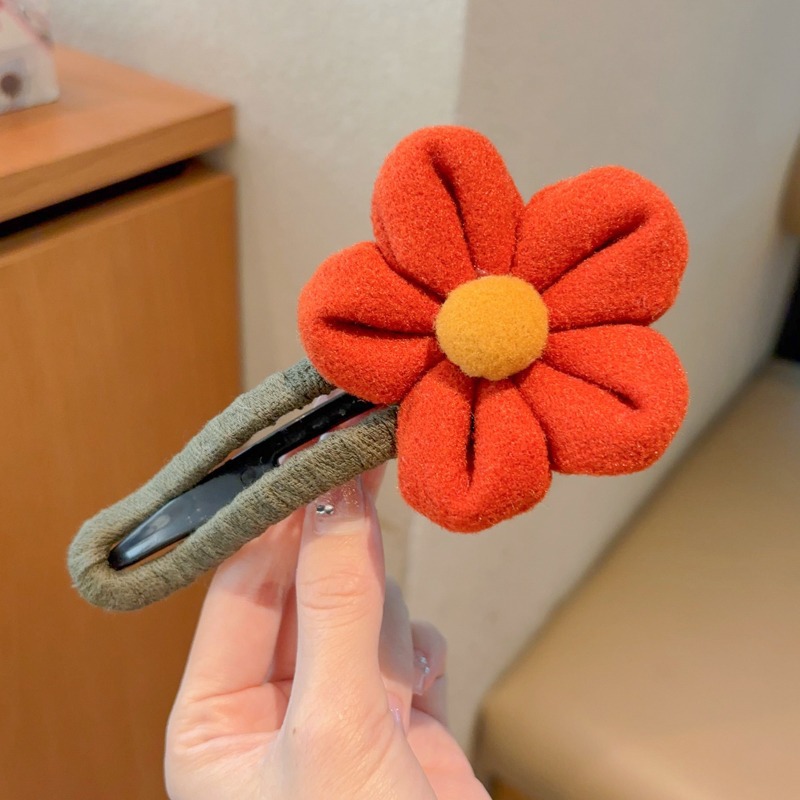 Flores grandes clip de boca de pato para mujeres cabeza trasera clip de cabello de alta sensibilidad más clip lateral agarrar clip de cabello