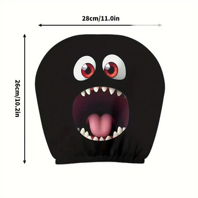 Headrest Elastic Printed Headrest Covers, Funny - 08-double-sided-printing-1pc-26cm28cm