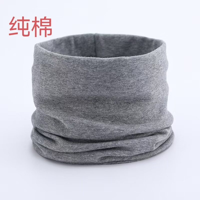 Pure Cotton Neck Gaiter for Men and Women, Cervical Spine Protection, Autumn and Winter Outdoor Sports, Windproof and Warm Cycling, Versatile Cold-Proof Pure Color Neck Gaiter
