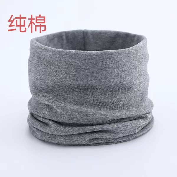 Pure Cotton Neck Gaiter for Men and Women, Cervical Spine Protection, Autumn and Winter Outdoor Sports, Windproof and Warm Cycling, Versatile Cold-Proof Pure Color Neck Gaiter