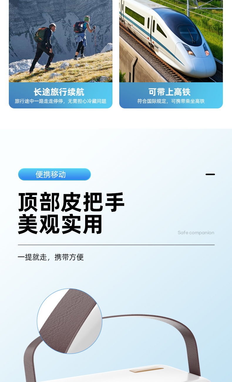 Portable Coolbao Insulin Refrigerated Box Rechargeable Mini Portable Small Refrigerator Car Out-And-Out Refrigerated Thermostat
