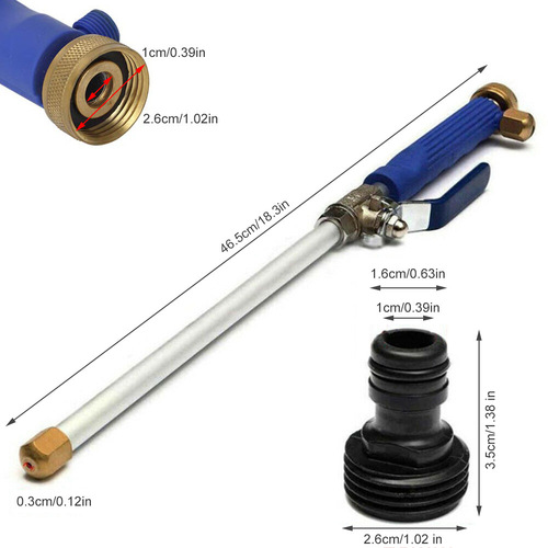 Household high-pressure car wash water gun portable cleaning all-copper water gun head spray rinse car water gun garden water gun