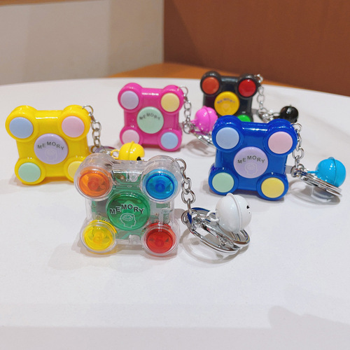 Creative Square Memory Brain Teaser Game Keychain Exquisite Car Key Chain Holder Pendant Mobile Phone Gift Wholesale