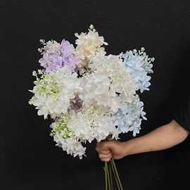 玲珑宝塔绣球仿真花假花婚庆地排花拍摄道具绣球花假花造景批发