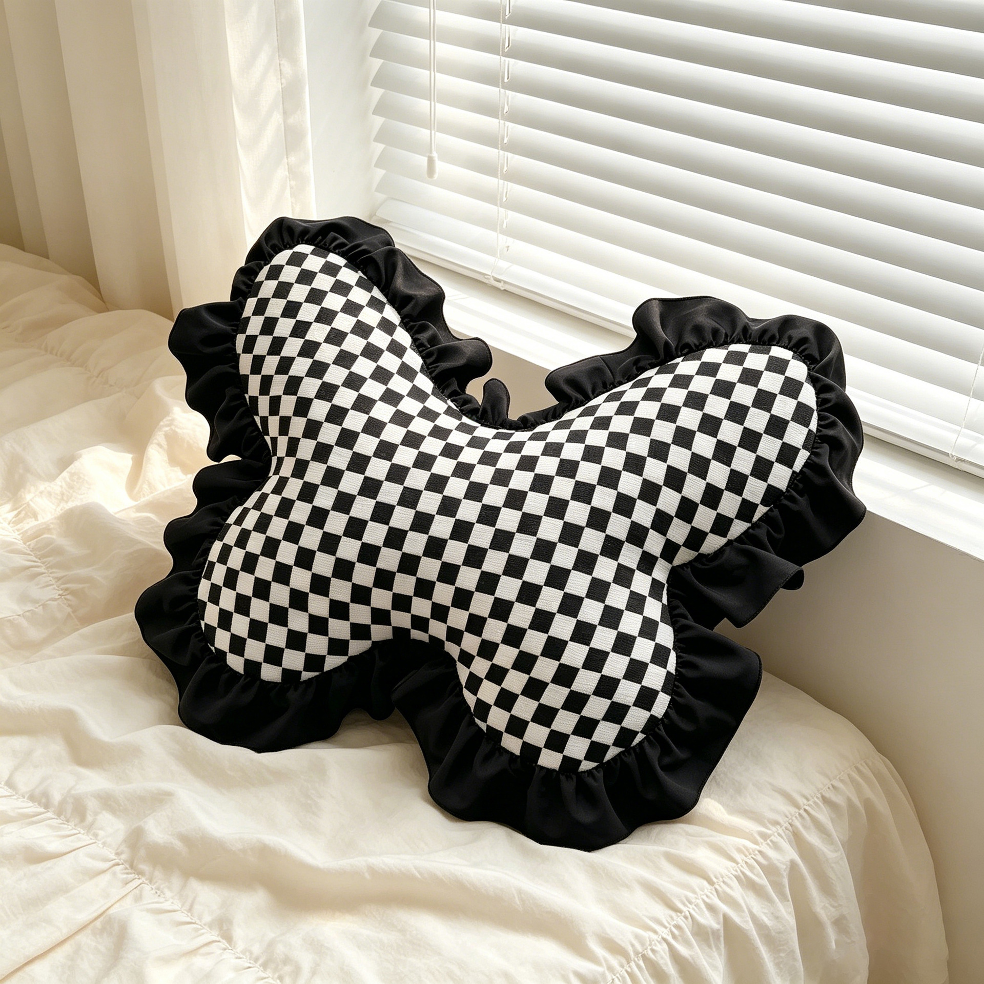 Sofá de lujo ligero de alto nivel, almohada de bordado artístico, almohada de cabecera de la cama de la sala de estar, almohada de respaldo de aire