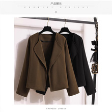 7462#GY秋季大码毛呢小香风短款毛呢装高级感新款秋季小个子外套