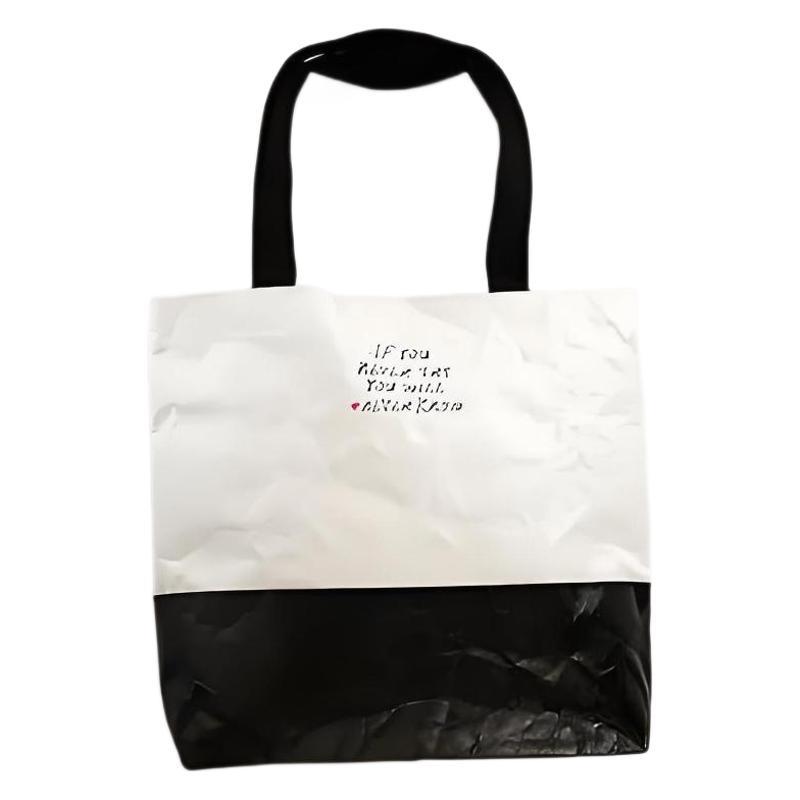 Customized Shoulder Tote Bag, Retro Tear-Resistant Shopping Bag, Waterproof Clothing Satchel Dupont Paper Bag, Custom Pattern