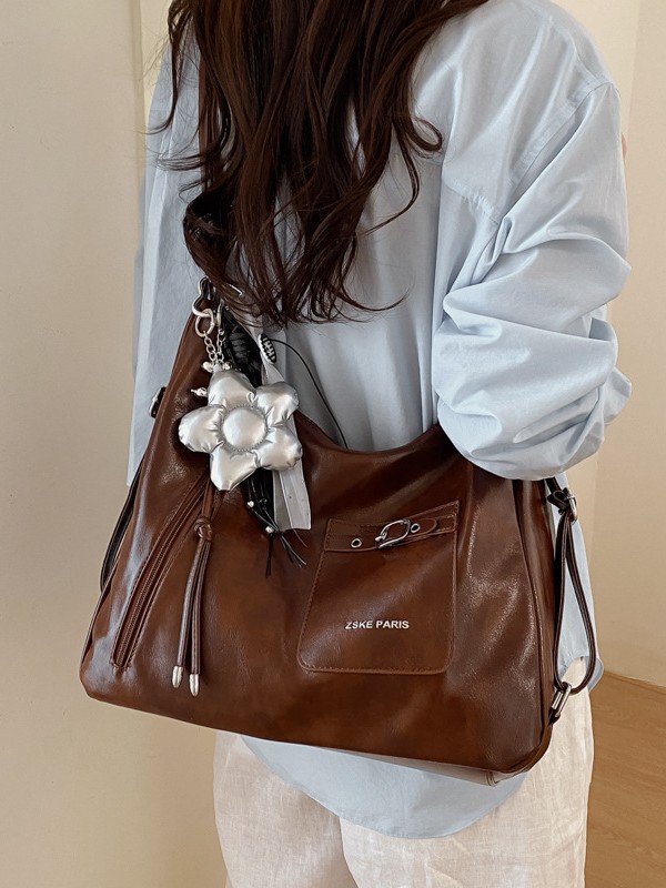Casual Commuting simple bolso de gran capacidad para mujeres 2026 nueva mochila multifuncional textura mochila tote