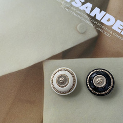 藝森ESSTUDIO 時尚小香歐美風樹脂紐扣毛大衣外套女服裝配件扣子