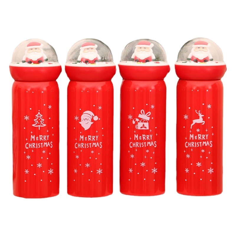 Regalo de Navidad regalo para novia Santa Claus paisaje aislamiento taza regalo de Navidad taza de agua