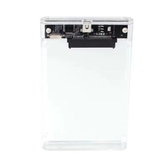 0.0透明ハードディスクケースSATAインターフェース機械SSD汎用2.5インチハードディスクケース