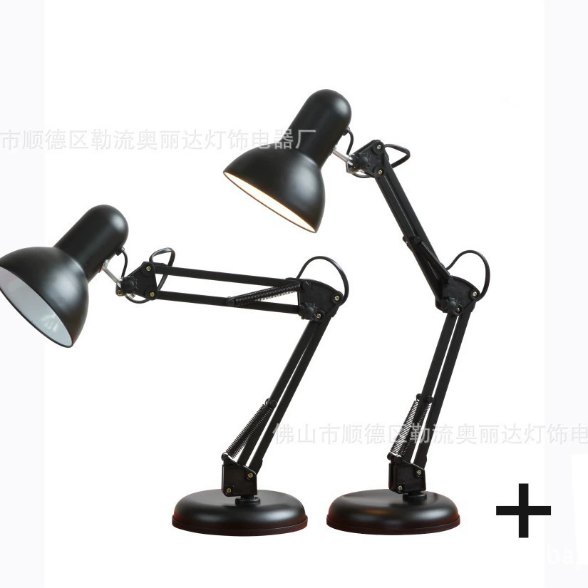 Письменная лампа для учебы на столе LED для спальни, защита глаз, американский стиль
