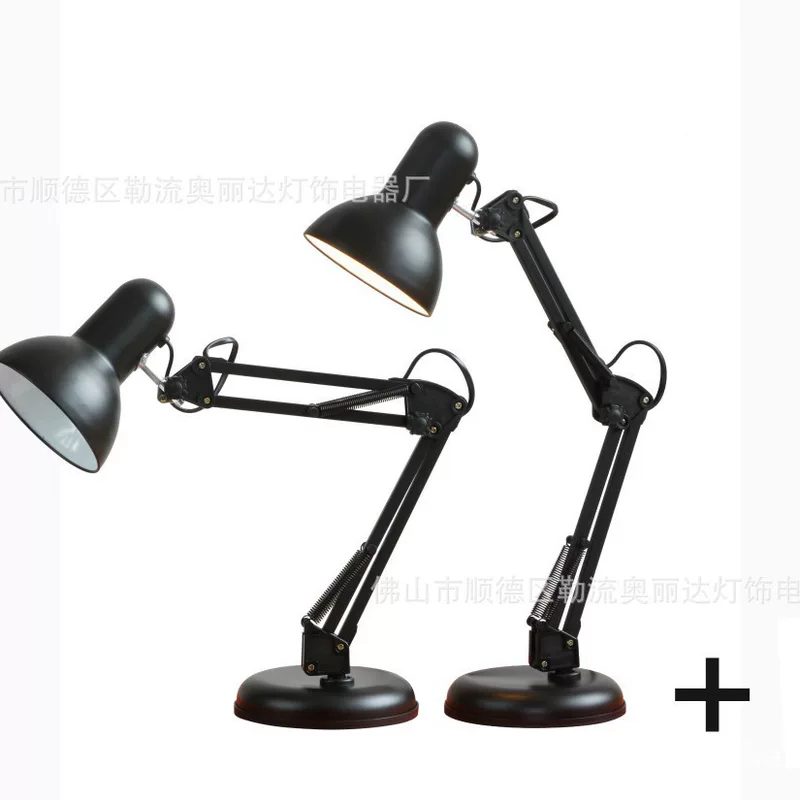 Письменная лампа для учебы на столе LED для спальни, защита глаз, американский стиль