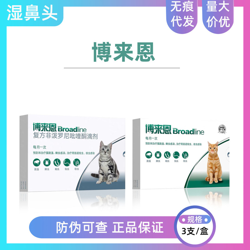 Bolien Kittens and Adult Cats in Vitro All-In-One Anthelmintic Drops for Flea, Tick, Nematode and Tapeworm Infection Bolien Kittens and Adult Cats in Vitro All-In-One Anthelmintic Drops for Flea, Tick, Nematode and Tapeworm Infection