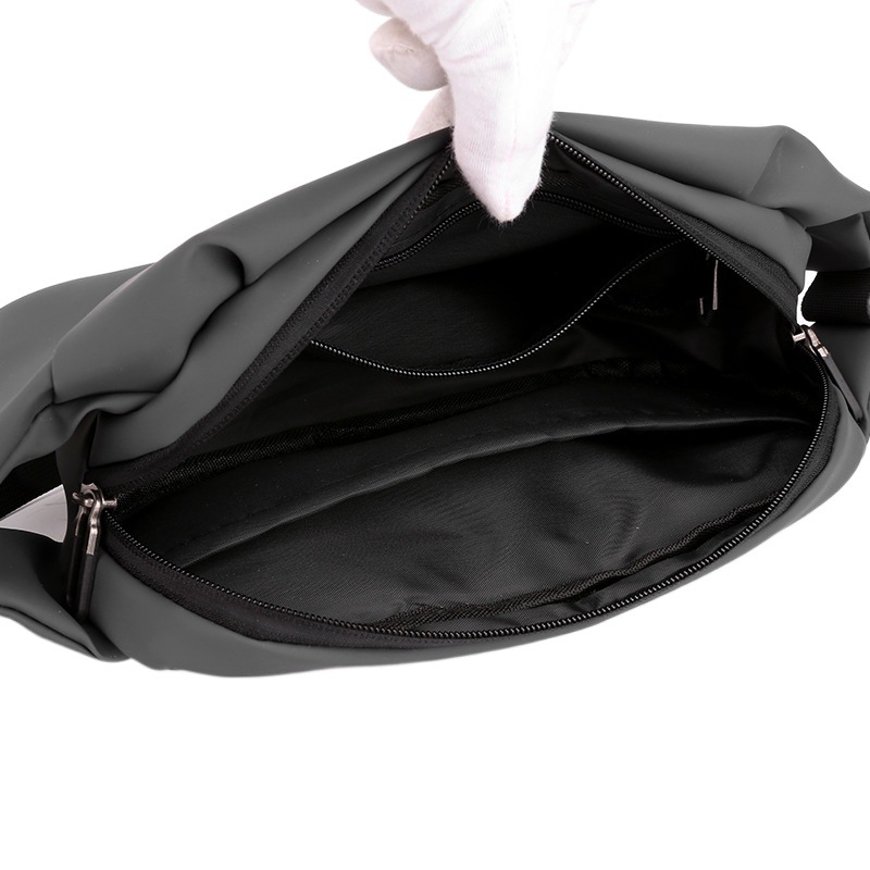 Bolso transfronterizo de la cintura de los nuevos hombres bolsa de teléfono móvil para correr al aire libre multifuncional bolsa de pecho de gran capacidad bolsa de mensajero de hombro casual