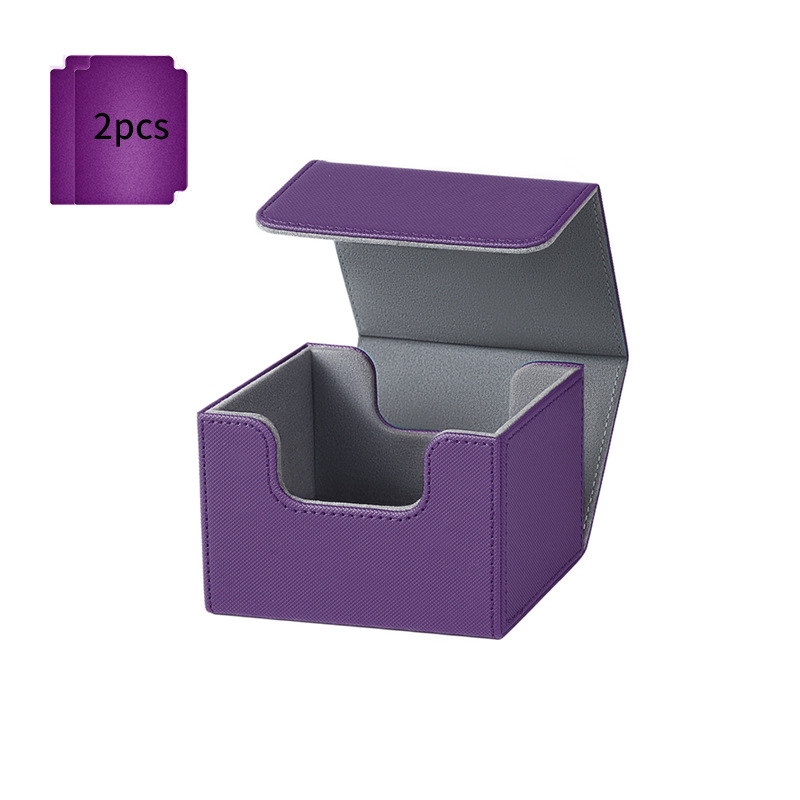 측면 삽입 상자 100+ 보라색(보라색 스페이서 2개와 함께 제공)