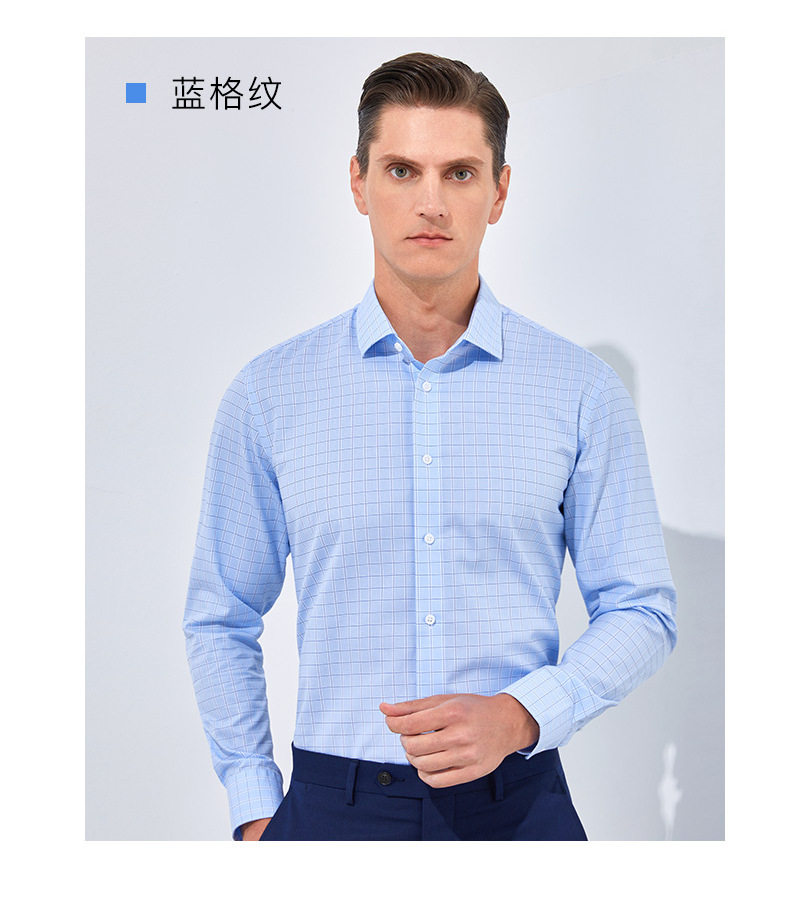 Áo sơ mi nam dài tay cotton 100% kẻ sọc chống nhăn cao cấp — Caro Xanh-Dài tay-Nam, Nền Trắng sọc đỏ-dài tay nam, Nền Xanh sọc trắng-dài tay nam, Đế trắng xanh đen lưới nhỏ dài tay nam chi tiết 21