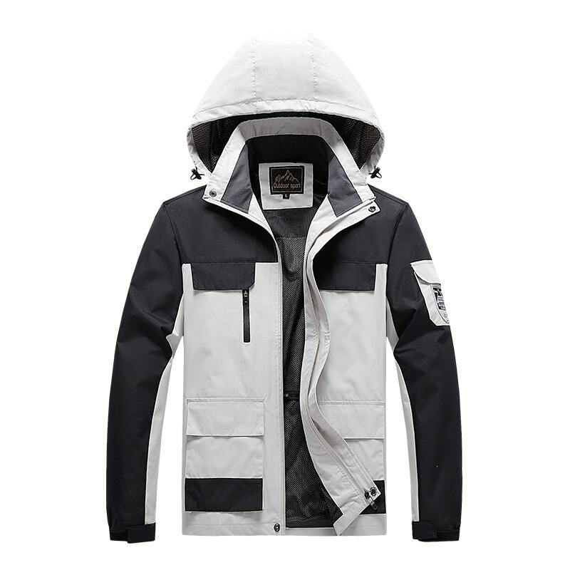 Large Size Men's Single-Layer Thin Outdoor Jacket, Unisex Sports Outdoor Clothing, Top Large Size Men's Single-Layer Thin Outdoor Jacket, Unisex Sports Outdoor Clothing, Top