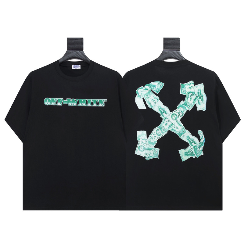 トレンディな漫画落書き油絵矢印半袖男性と女性ルーズカップル OFW 純綿半袖 Tシャツ夏 mk ゼブラ|undefined