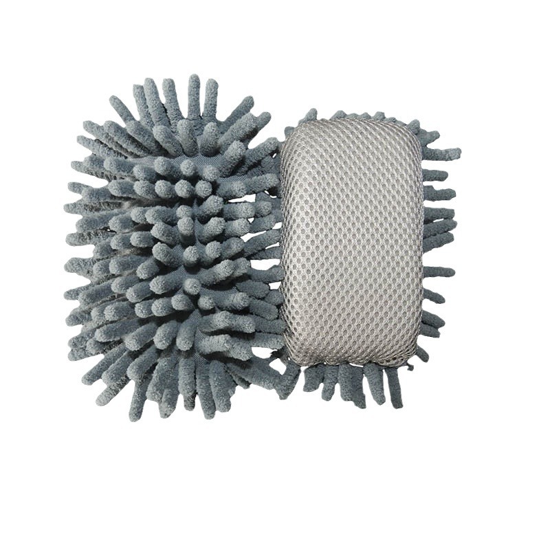 Bloque de esponja de limpieza chenille Borrador de pizarra limpieza de coches belleza pequeña esponja