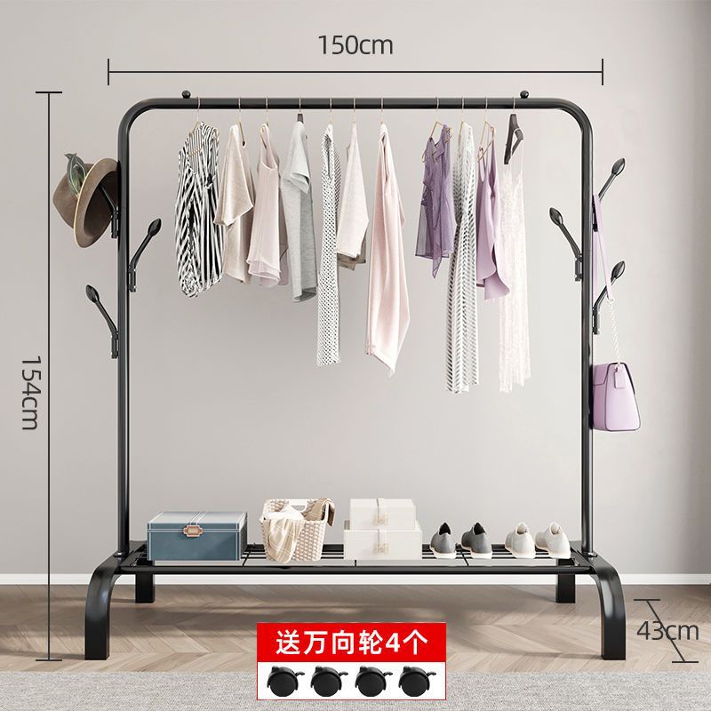 독점 150cm-black 더블 후크 + 스토리지 그물