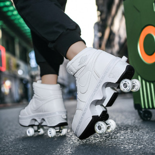 Authentic Four-Wheel Transforming Heelys Shoes for Men and Women, Roller Skates, Kidsren's Boys and Girls, Two-Wheel Sports Shoes