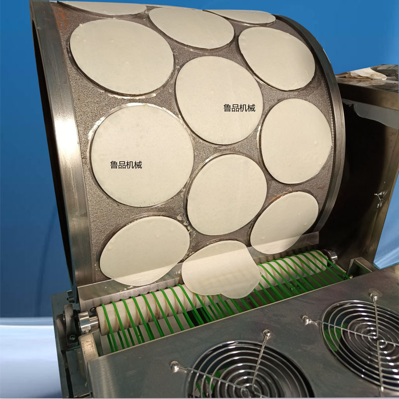 全自动烤鸭饼机春卷皮机生产厂家流水线千层蛋糕制皮机