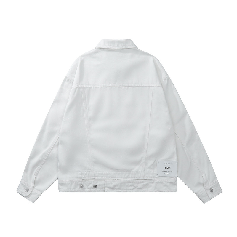 Title 8, Unisex Kot Ceket Hip Hop Tarzı, Bol Kesim Fermu...