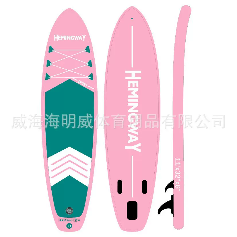 充气桨板SUP站立式漂流滑水浆板海上冲浪板划水路亚钓鱼海洋沙滩