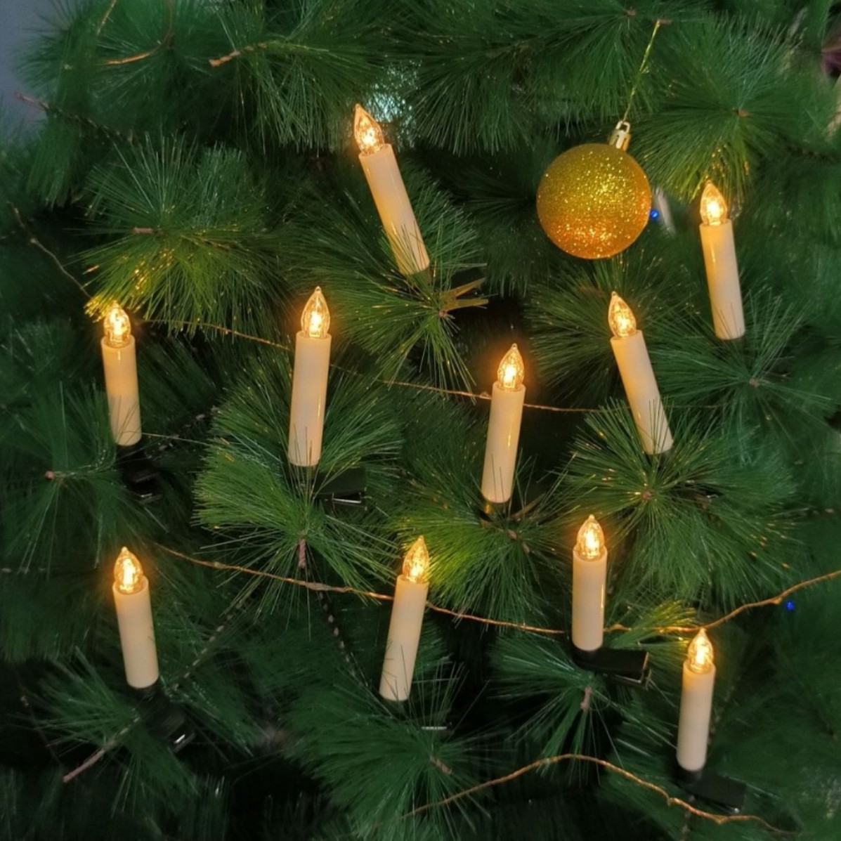 Candelabro electrónico con control remoto, cabeza de cristal, temporizador, decoración navideña y de ambiente para Halloween, llama de vela de plástico simulada.