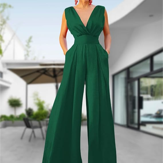 Vestido largo estilo chino, mono elegante de trabajo con cuello en V y cintura media, novedad primavera-verano 2025 para comercio exterior transfronterizo. image 8