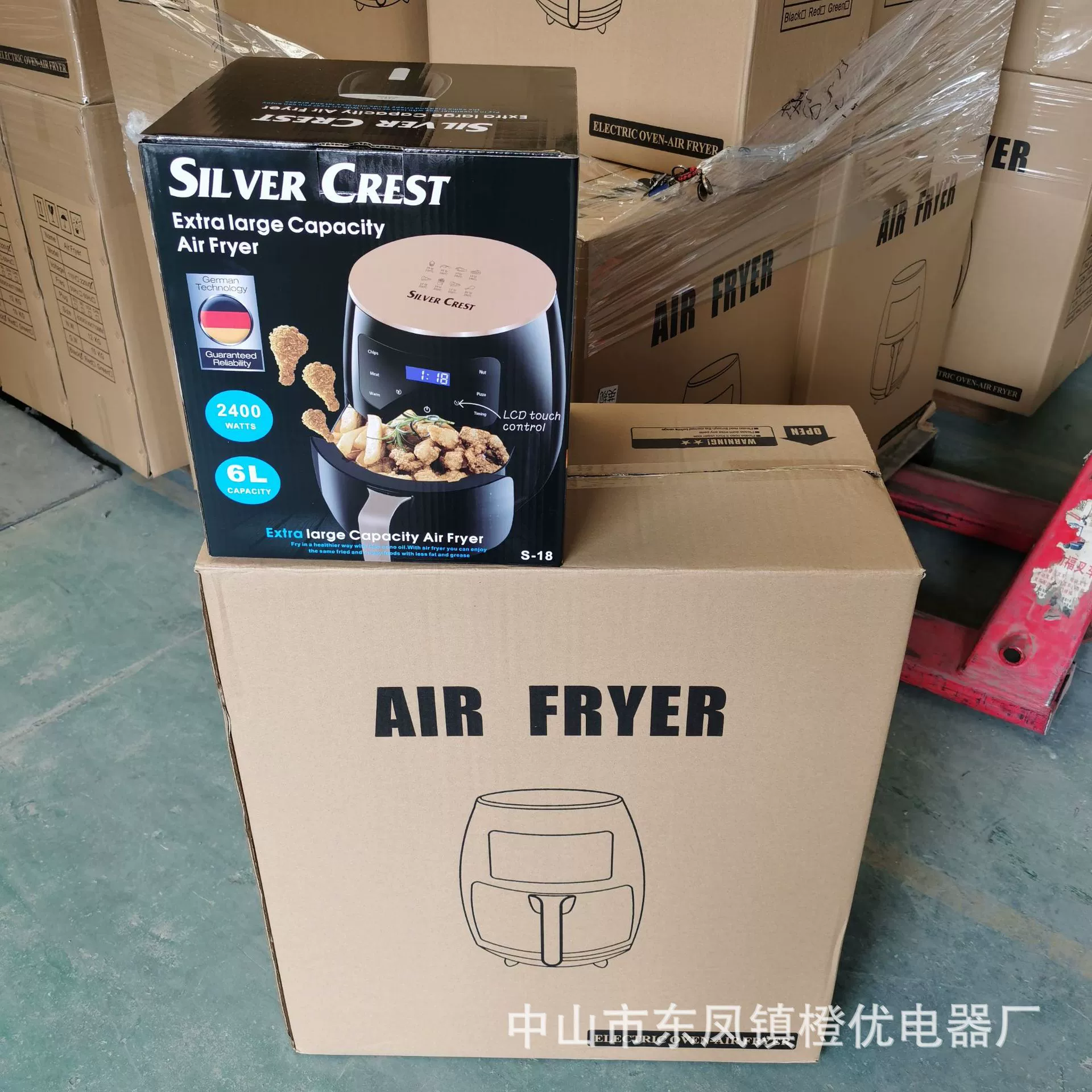 SilverCrest 6L аэрогриль английская функция бытовой аэрогриль исключительно для Северной Америки и Европы беспрепятственный поставки