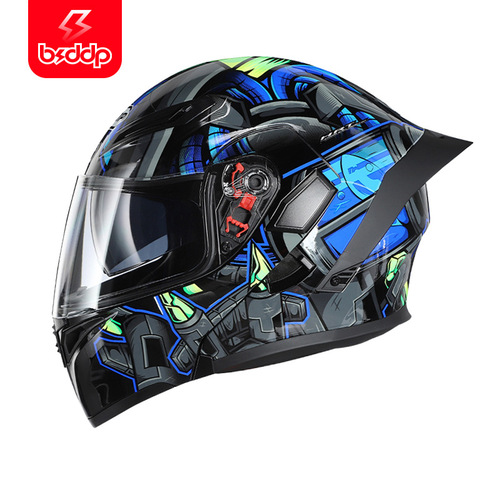 BSDDP motorcycle helmet 3c certified four-season full-face helmet for men and women motorcycle summer sun protection dual-lens face-opening helmet wholesale
