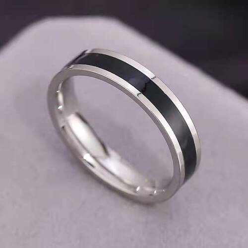 Cross-border accessories titanium steel drip oil drip glue ceramic rings stainless steel jewelry source factory jewelry wholesale