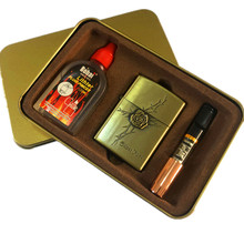 厂家批发煤油打火机三件套煤油创意LOGO制定煤油火机零售批发