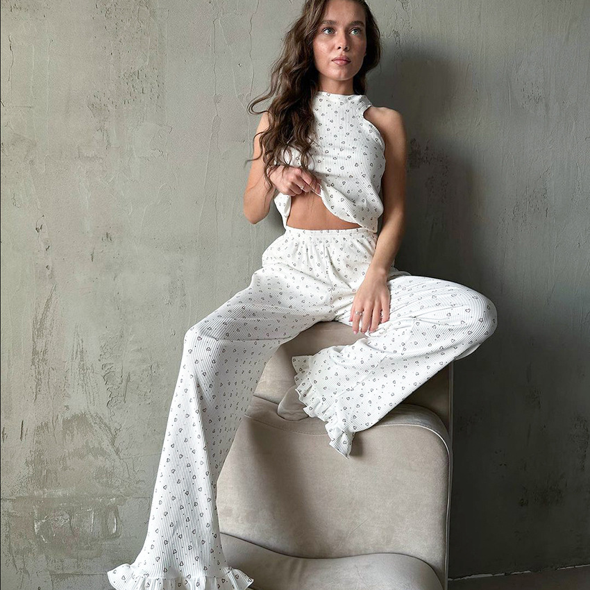 Summer elastic knitted pijama