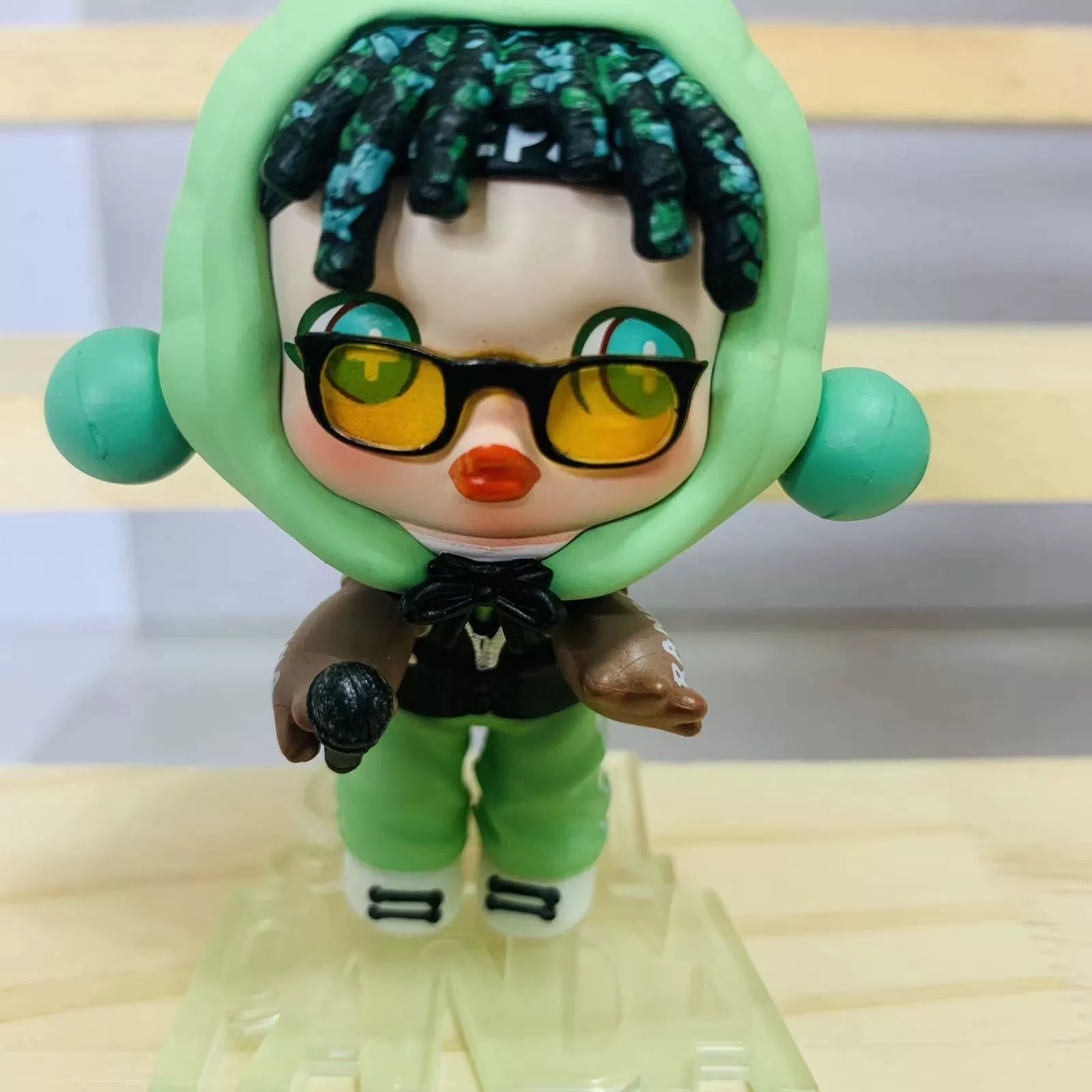 Коллекционная слепая коробка (POPMART) Bubble Mate Skullpanda Xiong Meow boom — ручная фигурка, 0,08 кг