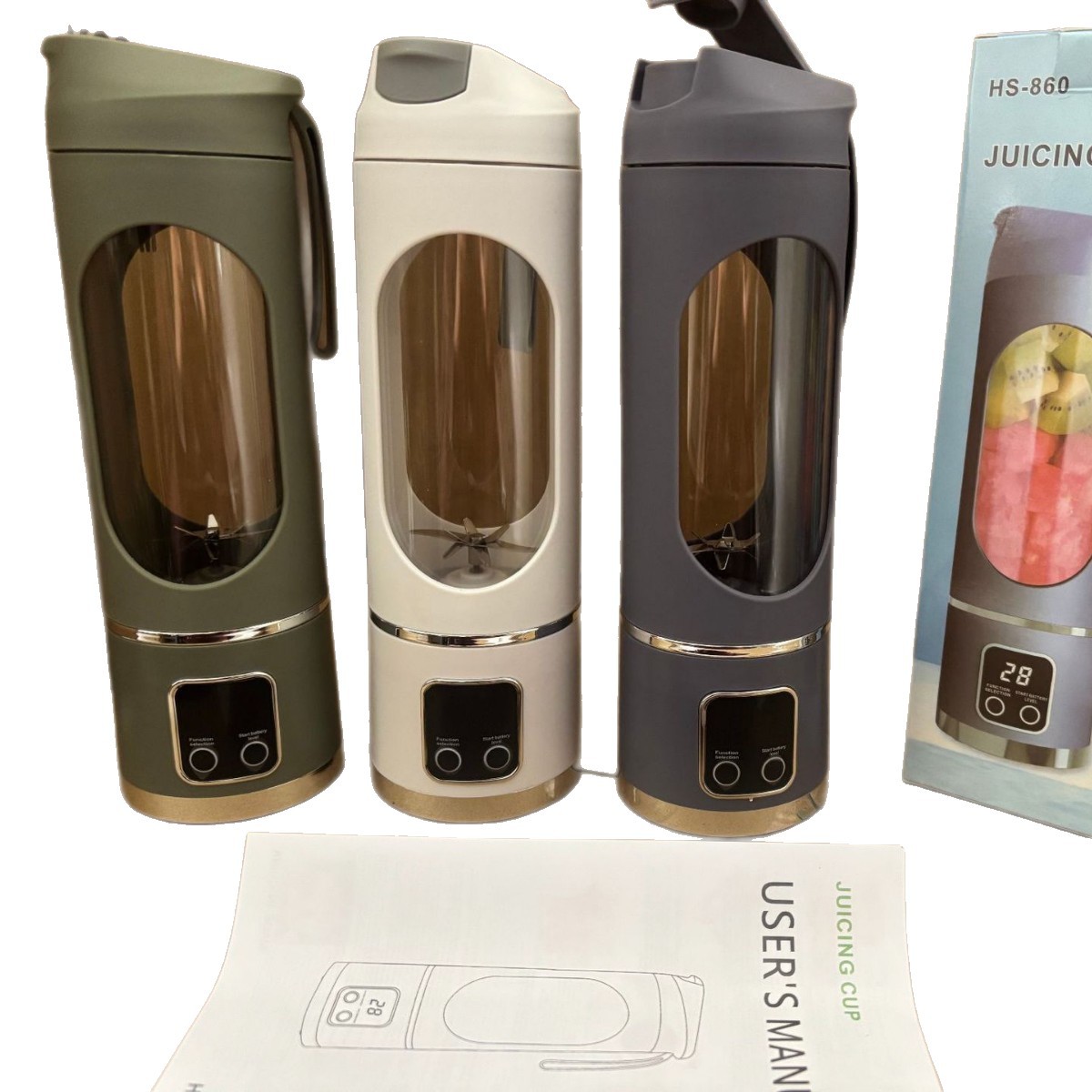 便携式充电果汁杯电动榨汁机迷你搅拌杯新款跨境家用小型便携式电