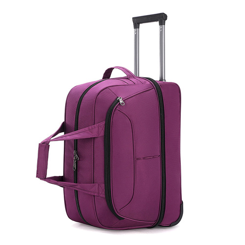 Cross-border wholesale travel trolley bag Oxford cloth tug bag men and women boarding bag luggage bag expandable large capacity bag