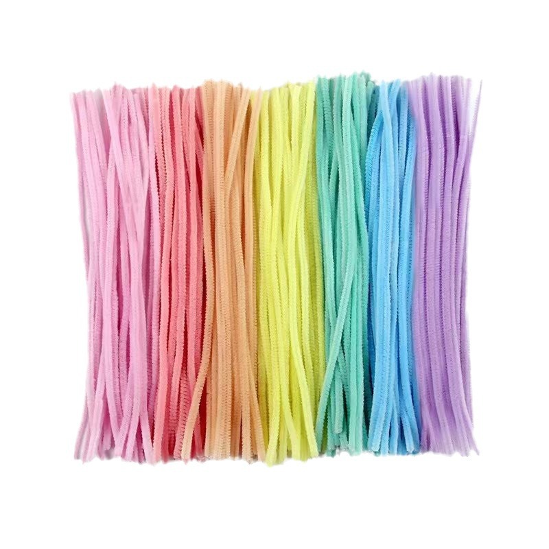 Día de los niños 1 de junio serie de macarón torsión varilla de color alambre floral infantil hecha a mano diy paquete de material de ramo