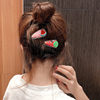 Brand fruit children's cute bangs, hairgrip, hair accessory, hairpins PVC, Korean style, internet celebrity
