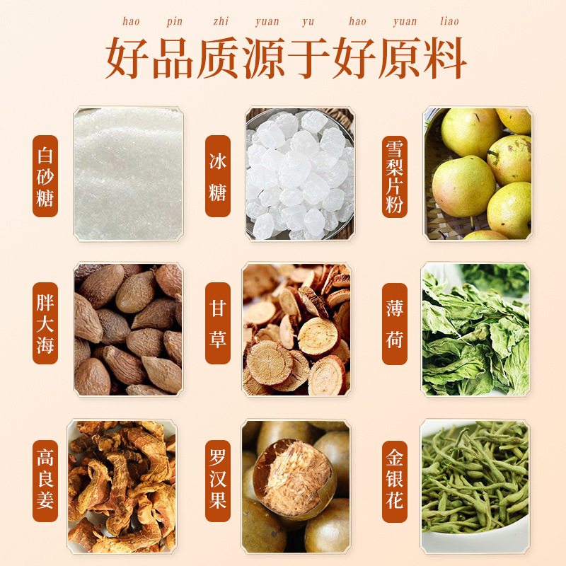 南京同仁堂梨膏糖250g雪梨ビワ百草秋梨膏糖ミント潤喉本場現物卸売り|undefined