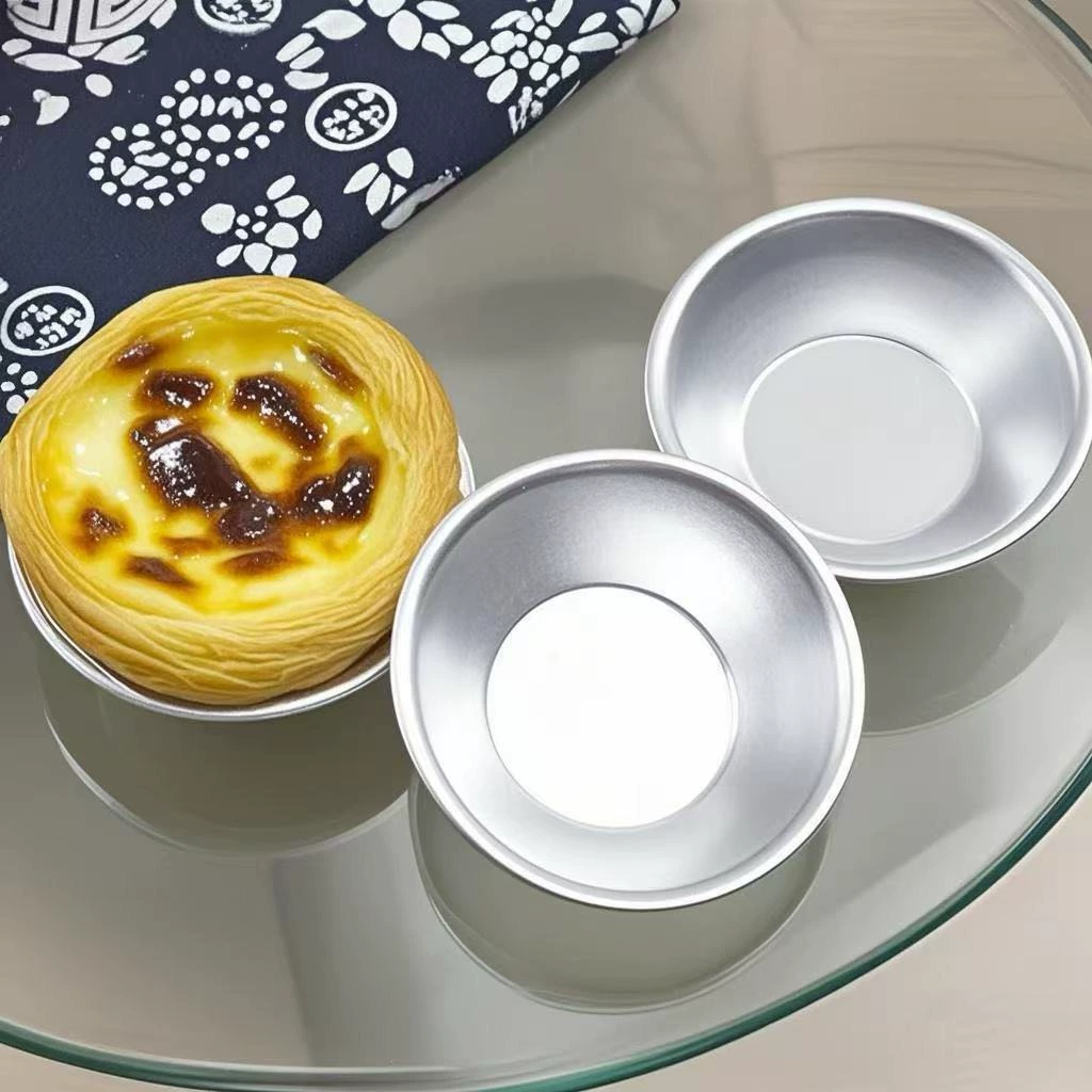 Новая форма для пудинга из алюминиевого сплава, основа для португальского яичного пирога, инструменты для выпечки тортов, оптовая основа для яичного пирога