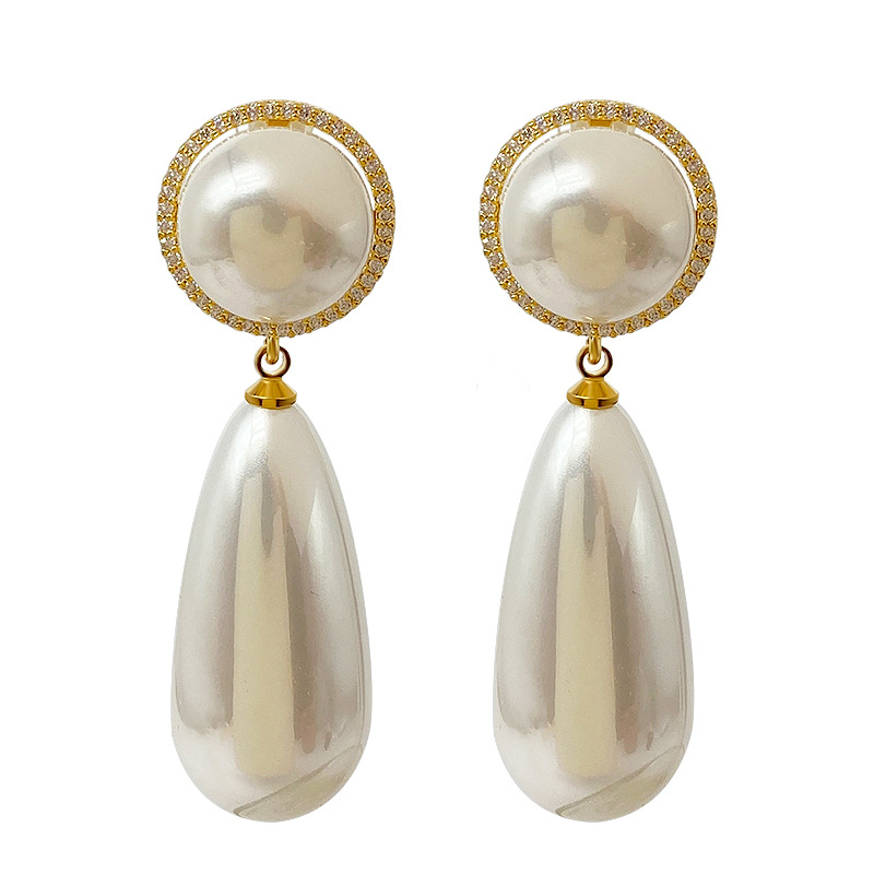Gargantilla de perlas barrocas elegante joya plata chapada oro_voghion.com