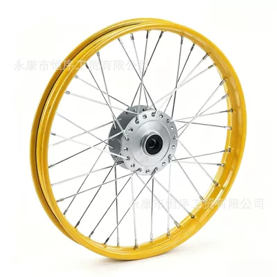hub tire, Motorcycle wheel hub - front-wheel-hub-140x17-yellow-rim