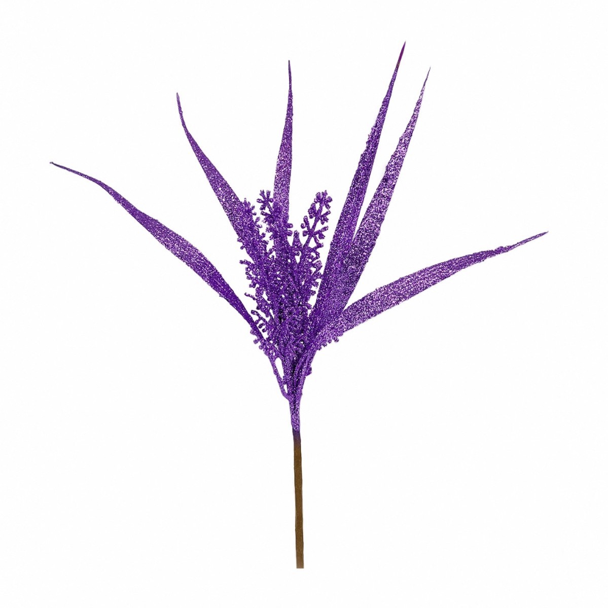 Venta directa de fábrica, decoración navideña transfronteriza con polvo dorado, accesorios de fotografía para árboles de Navidad, decoración con cortes de polvo dorado, helecho artificial