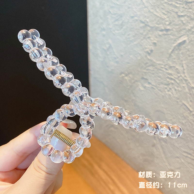 2025新款发夹女后脑勺抓夹鲨鱼夹发卡高级感发抓慵懒风盘发夹头饰|undefined